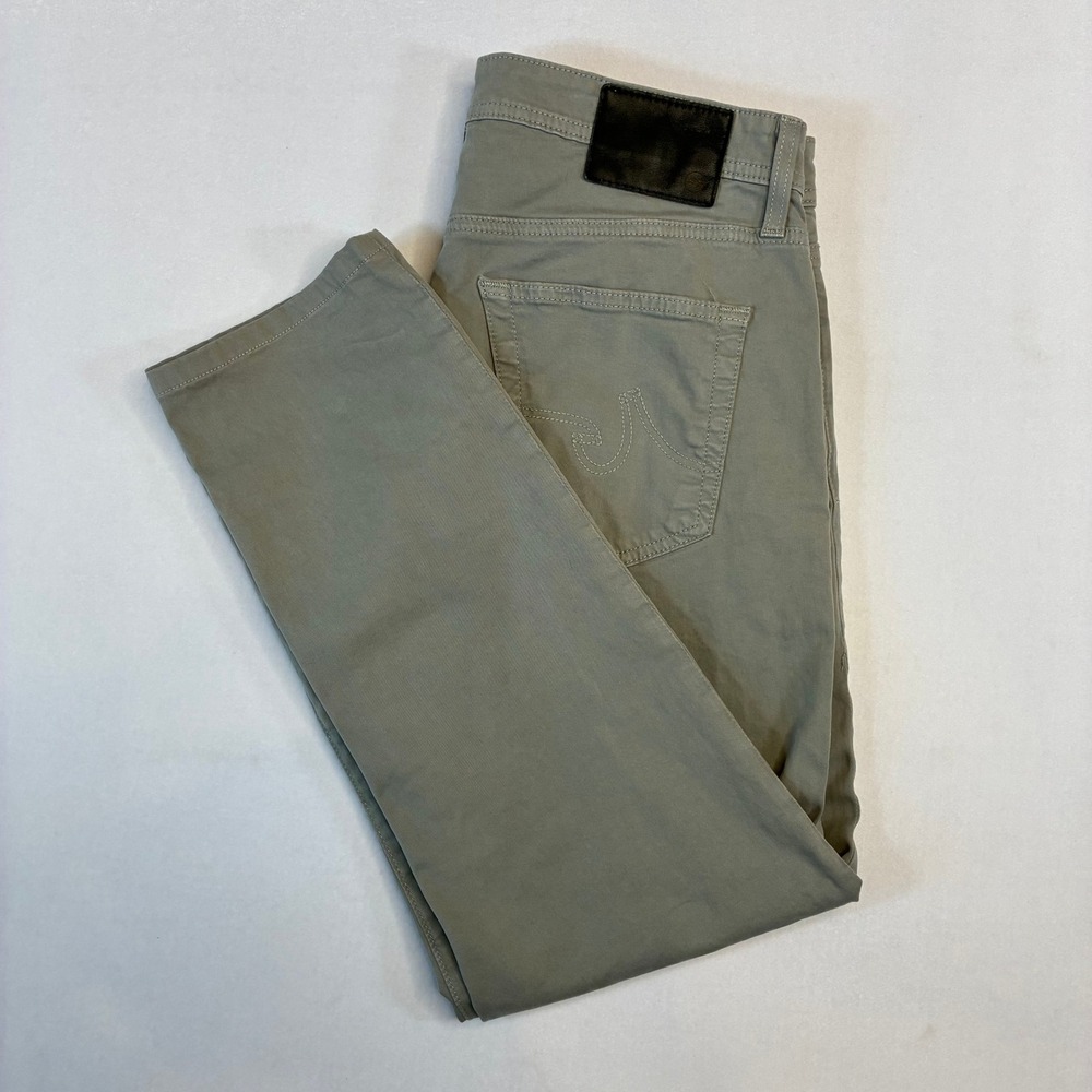 AG Adriano Goldschmied Tellis Modern Slim Pants‎ Gray Mens 34x43 (actual 34x27)